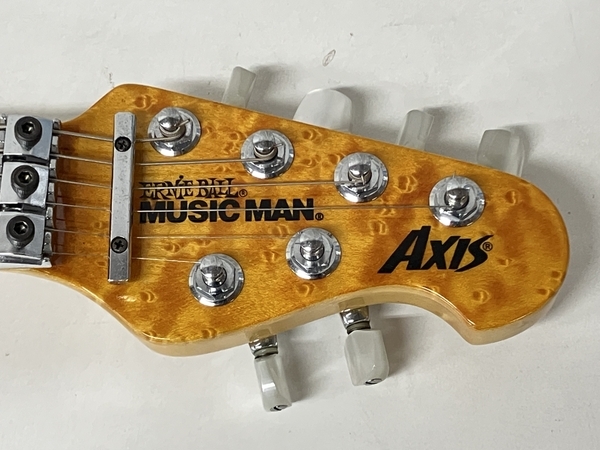 【動作保証】Music Man Axis Translucent Gold エレキギター ハードケース付き ミュージックマン アクシス 中古 S8694847の画像2