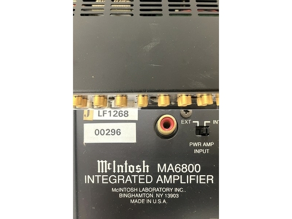 【動作保証】McIntosh MA6800 インテグレーテッドアンプ 音響機材 リモコン付き マッキントッシュ 中古 O8653647の画像10