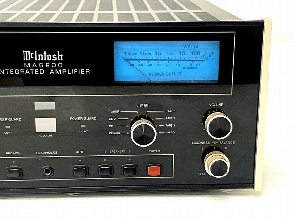 【動作保証】McIntosh MA6800 インテグレーテッドアンプ 音響機材 リモコン付き マッキントッシュ 中古 O8653647の画像4