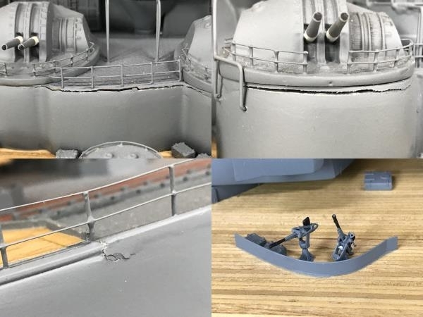 【引取限定】ウィングクラブ 1/144 スケール 戦艦大和 模型 大日本帝国海軍 BIGスケール 塗装済み完成品 中古 良好 直 F8606291の画像8