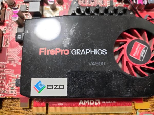 グラフィックボード AMD FirePro V4900 1GB DP-DVI 6枚セット　bios起動まで確認②_画像5