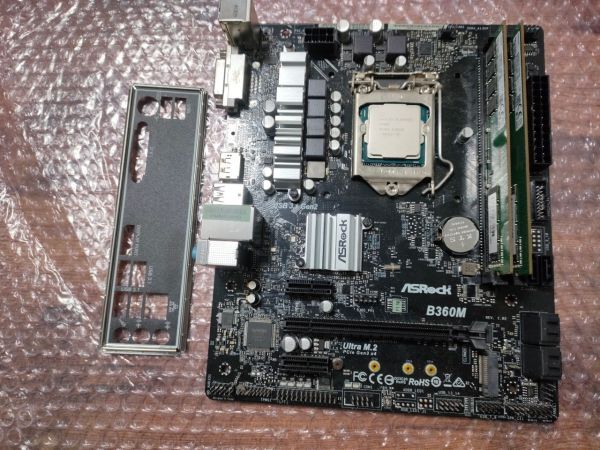 マザーボード ASRock B360M Celeron G4900 DDR4 16GB CPU マザーボード メモリ セットの画像1