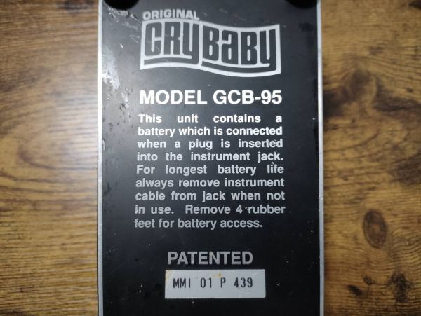 CRYBABY クライベイビー GCB-95 ワウペダル Jim Dunlop ジムダンロップ ジャンク_画像6