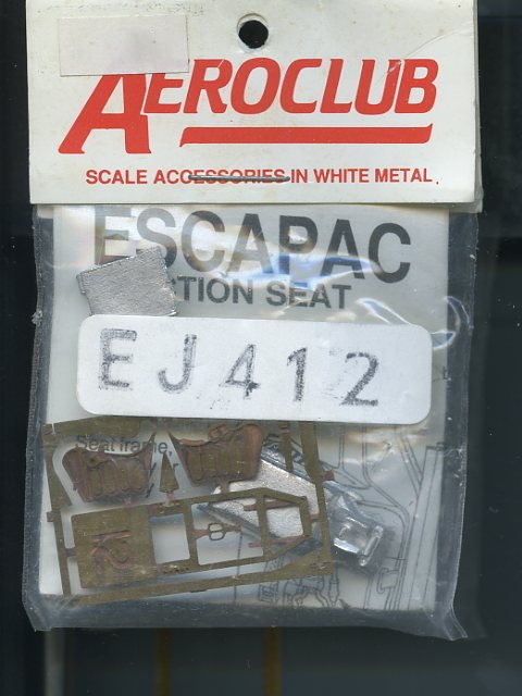 P エアロクラブ 1/48 EJ-412 ESCAPAC イジェクションシート / A-7,A-4,F-15A_画像1