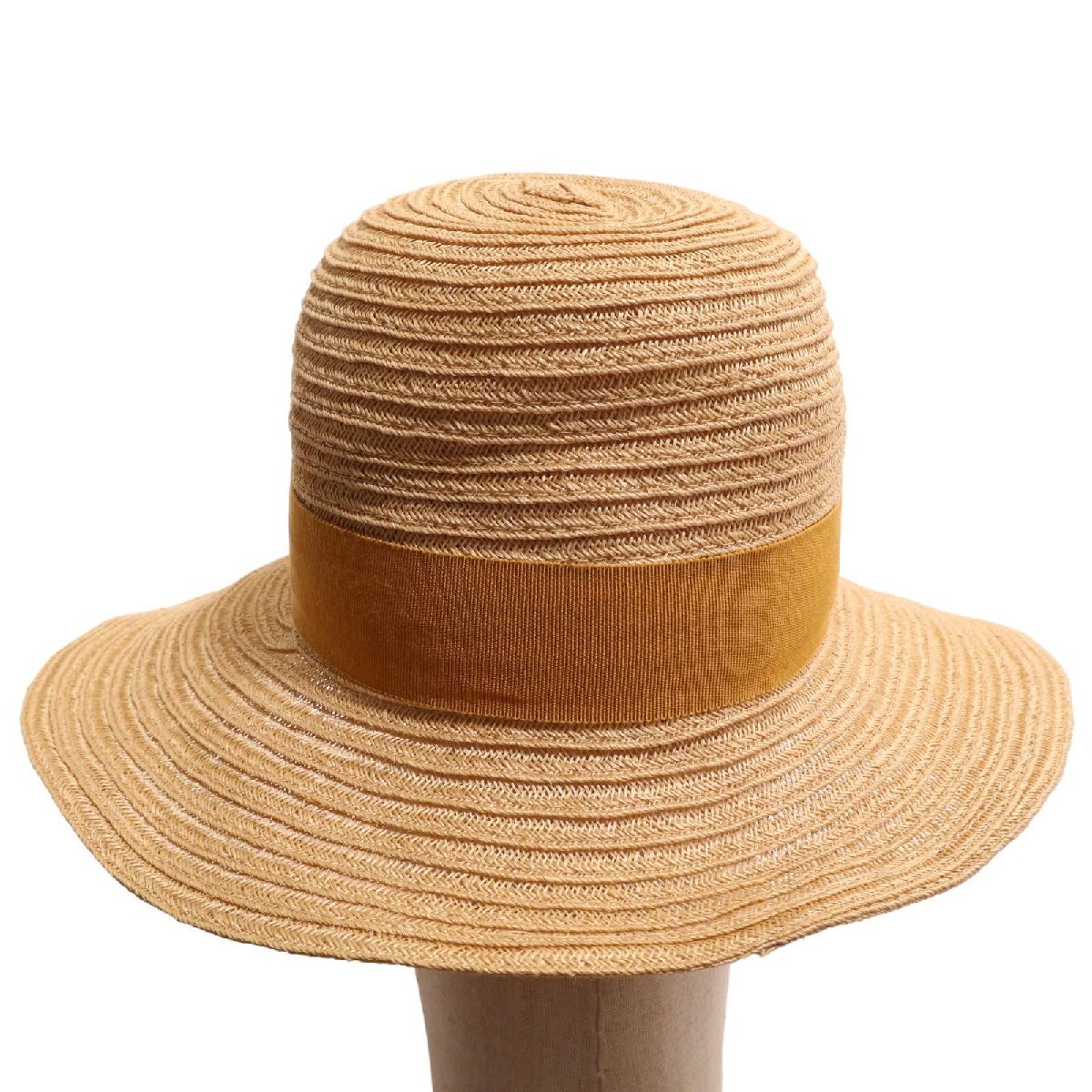 HERMES エルメス ストローハット ベージュ 56 4103524J0108 HERMESエルメスストローハット麦わら帽子56