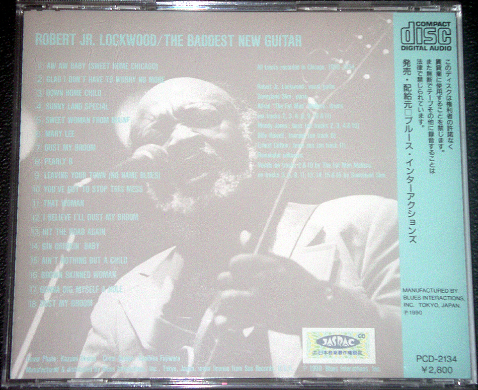 ロバート・ジュニア・ロックウッド ROBERT JR. LOCKWOOD / THE BADDEST NEW GUITAR 国内盤_画像3