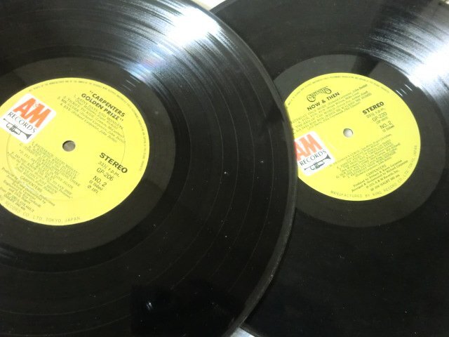 (E)何点でも同送料 LP/レコード/2枚まとめて/Carpenters Now & Then 国内盤 LP 1973 GP-220/カーペンターズ/ゴールデン プライズ/A&M GP206の画像3