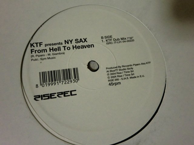 (E)何点でも同送料 LP/レコード/KTF Presents NY Sax From Hell to Heaven/12_画像2