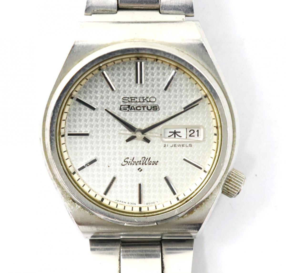 SEIKO 5ACTUS Silverwave 6306-8010 セイコー シルバーウェーブ 腕時計 時刻 デイト モザイクダイヤル ファッション 小物 005FEDFD69_画像1