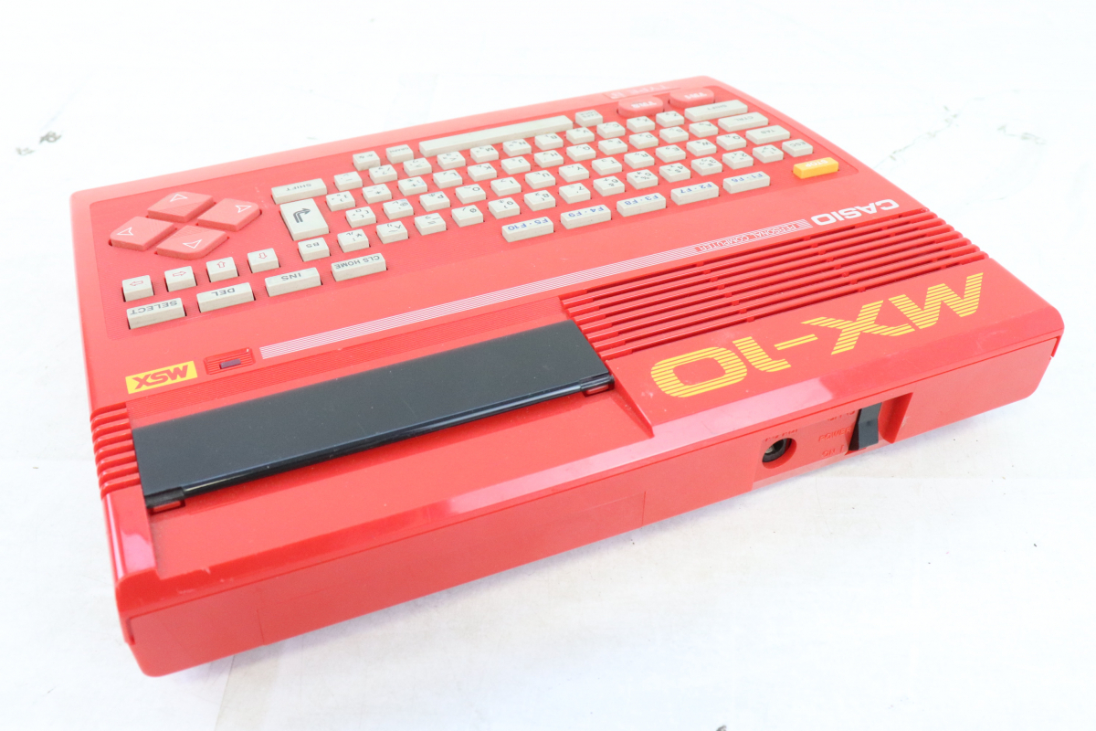 ◎Casio MSX MX-10 RD / TJ-7 カシオ パーソナルコンピュータ ジョイスティック 電子機器 PC ゲーム レトロ 004FEEFD81_画像7