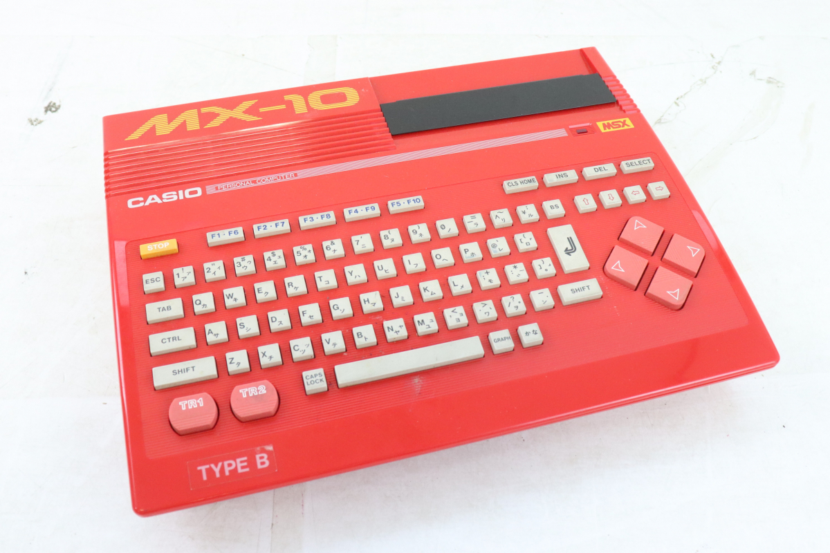◎Casio MSX MX-10 RD / TJ-7 カシオ パーソナルコンピュータ ジョイスティック 電子機器 PC ゲーム レトロ 004FEEFD81_画像2