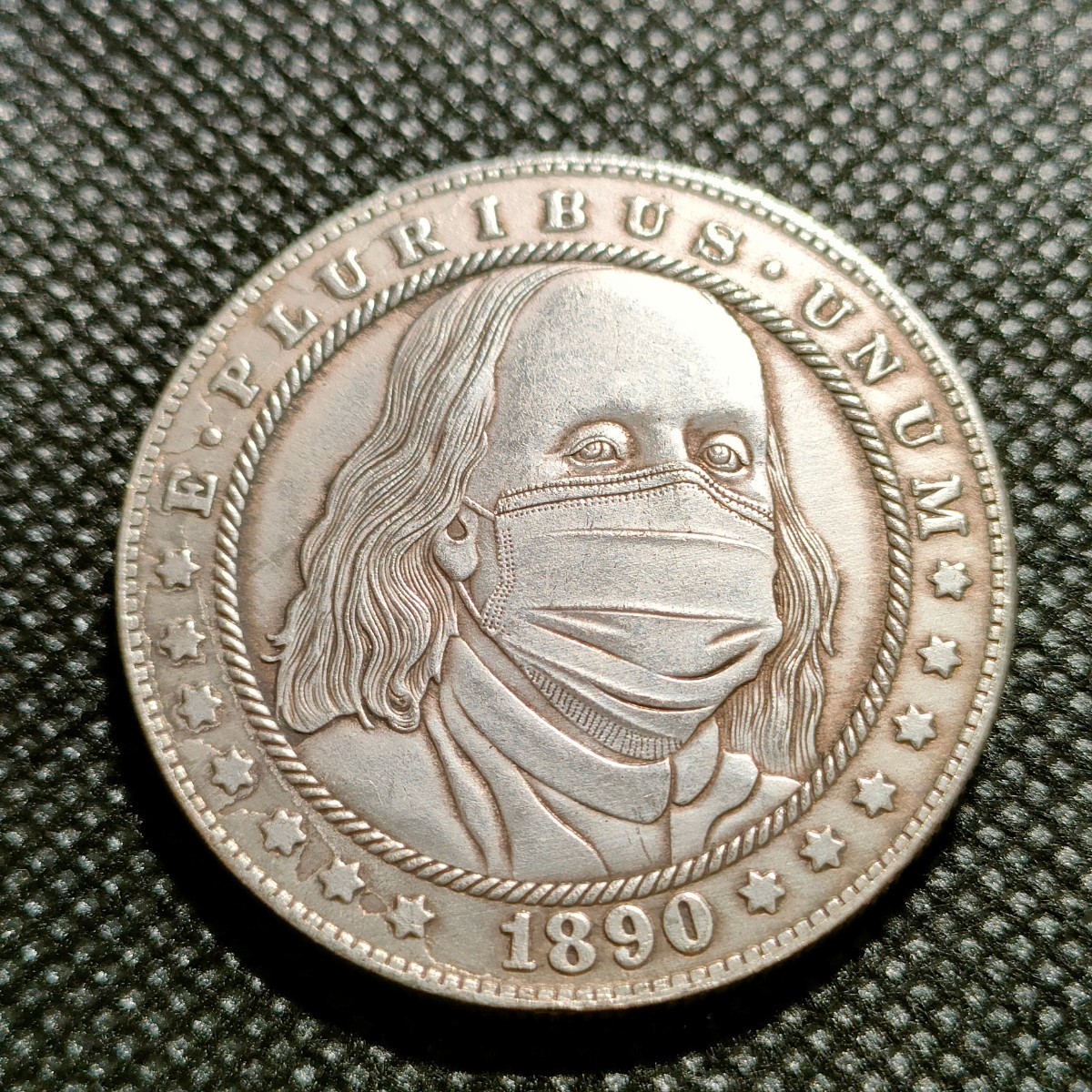 2137 アメリカ古銭 ルンペン 約38mm イーグル チャレンジコイン コイン アンティーク ホーボーの画像1