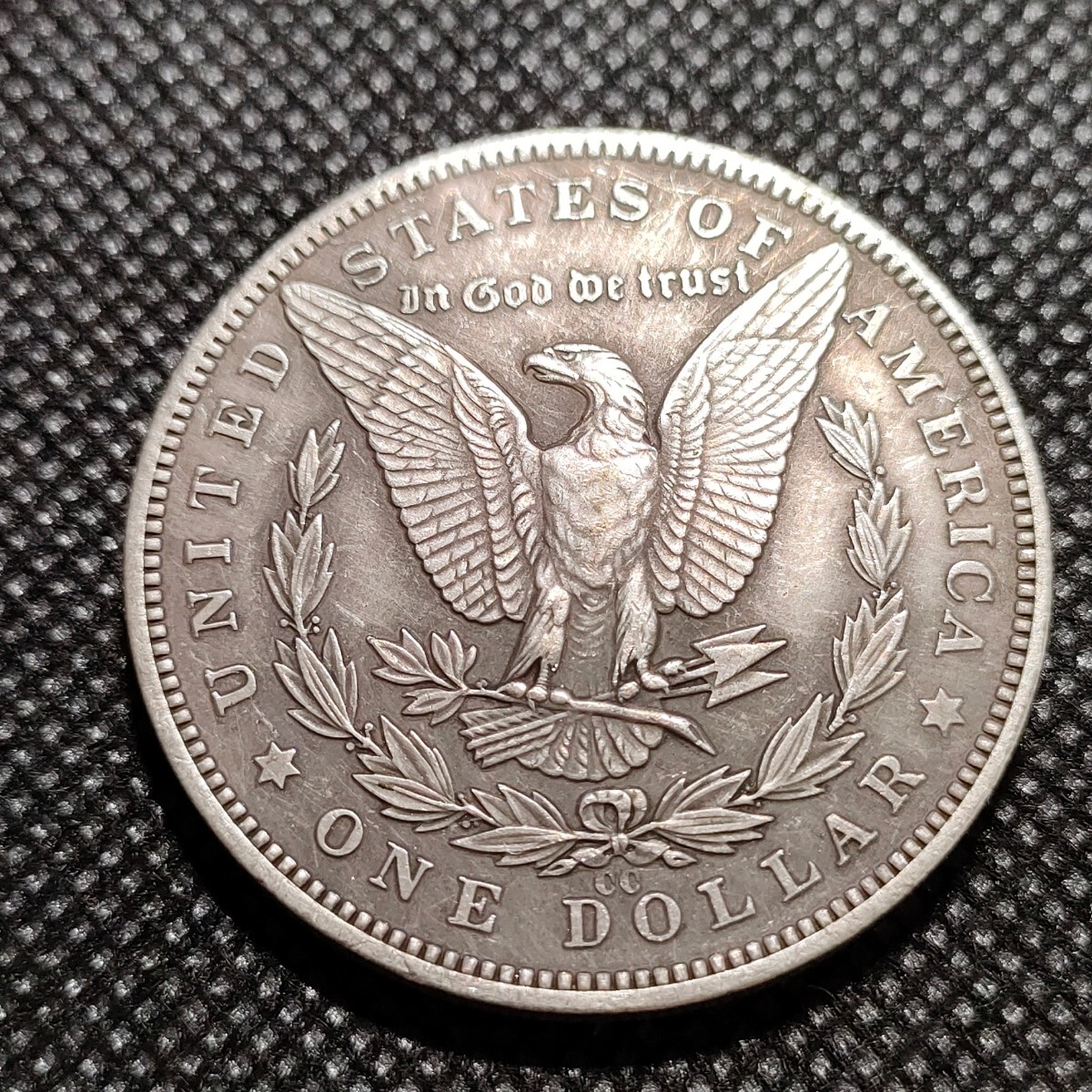 2560　アメリカ古銭　ルンペン銀貨　約38mm　イーグル　チャレンジコイン　コイン　アンティーク　ホーボー_画像2