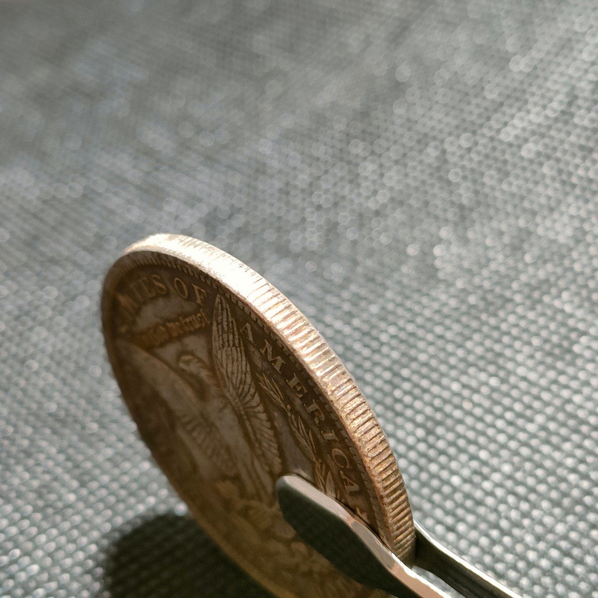 3219　アメリカ古銭　ルンペン銀貨　約38mm　イーグル　チャレンジコイン　コイン　アンティーク　ホーボー_画像3