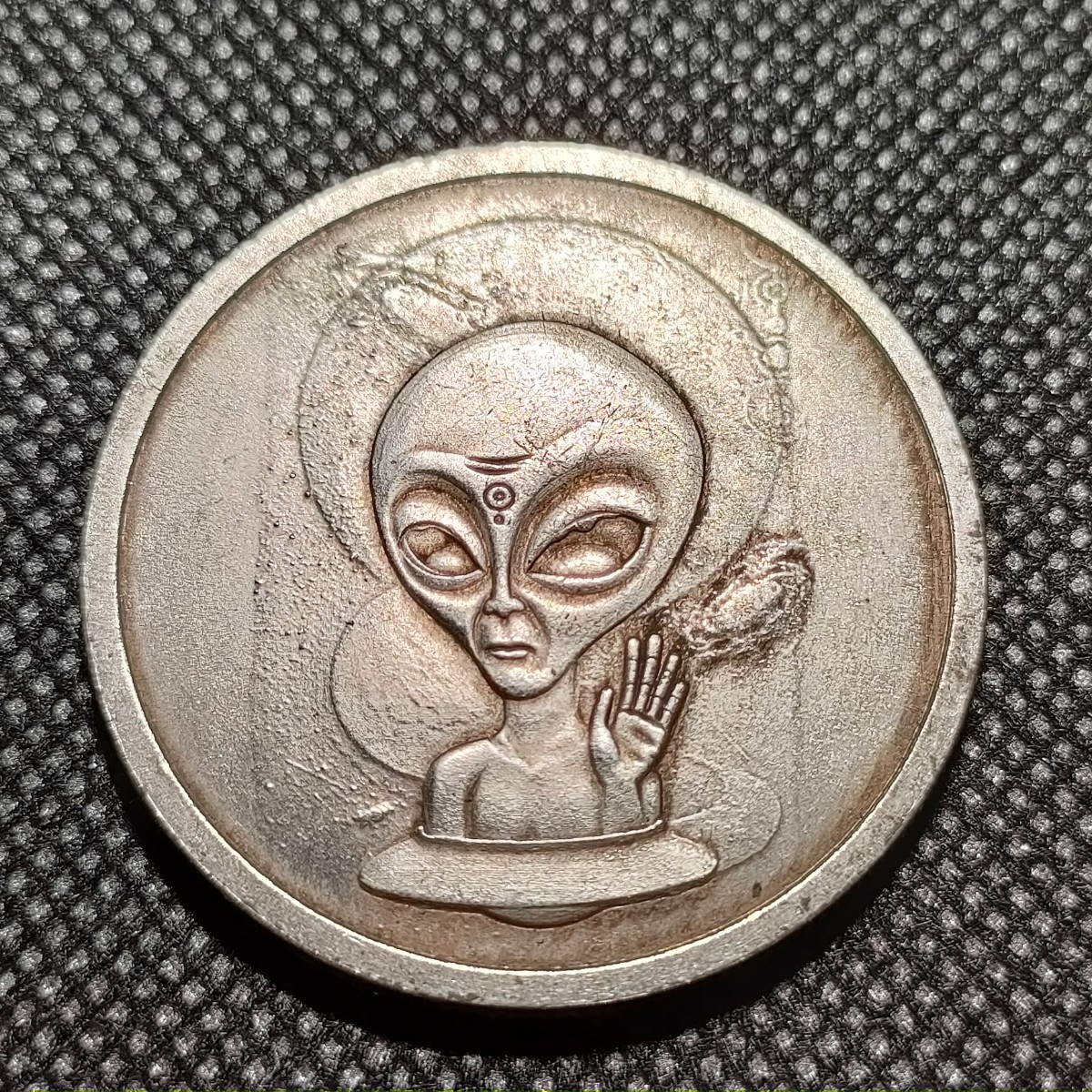 3929　アメリカ古銭　ルンペン　イーグル　チャレンジコイン　コイン　約38mm　アンティーク　ホーボー_画像1