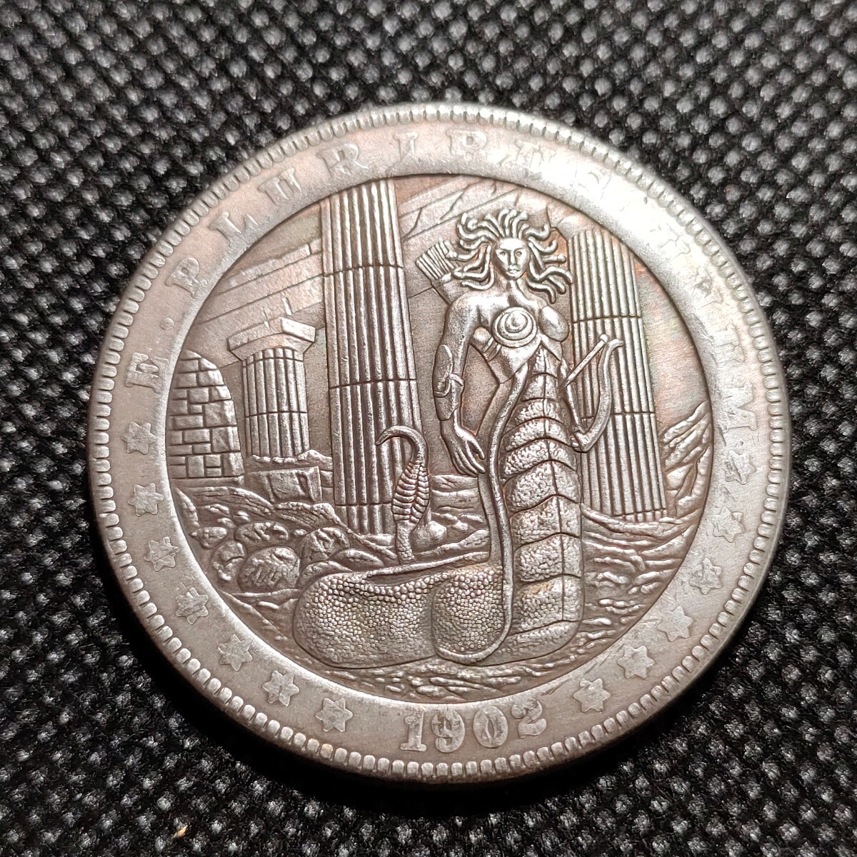 4013　アメリカ古銭　ルンペン　約38mm　イーグル　チャレンジコイン　コイン　アンティーク　ホーボー_画像1
