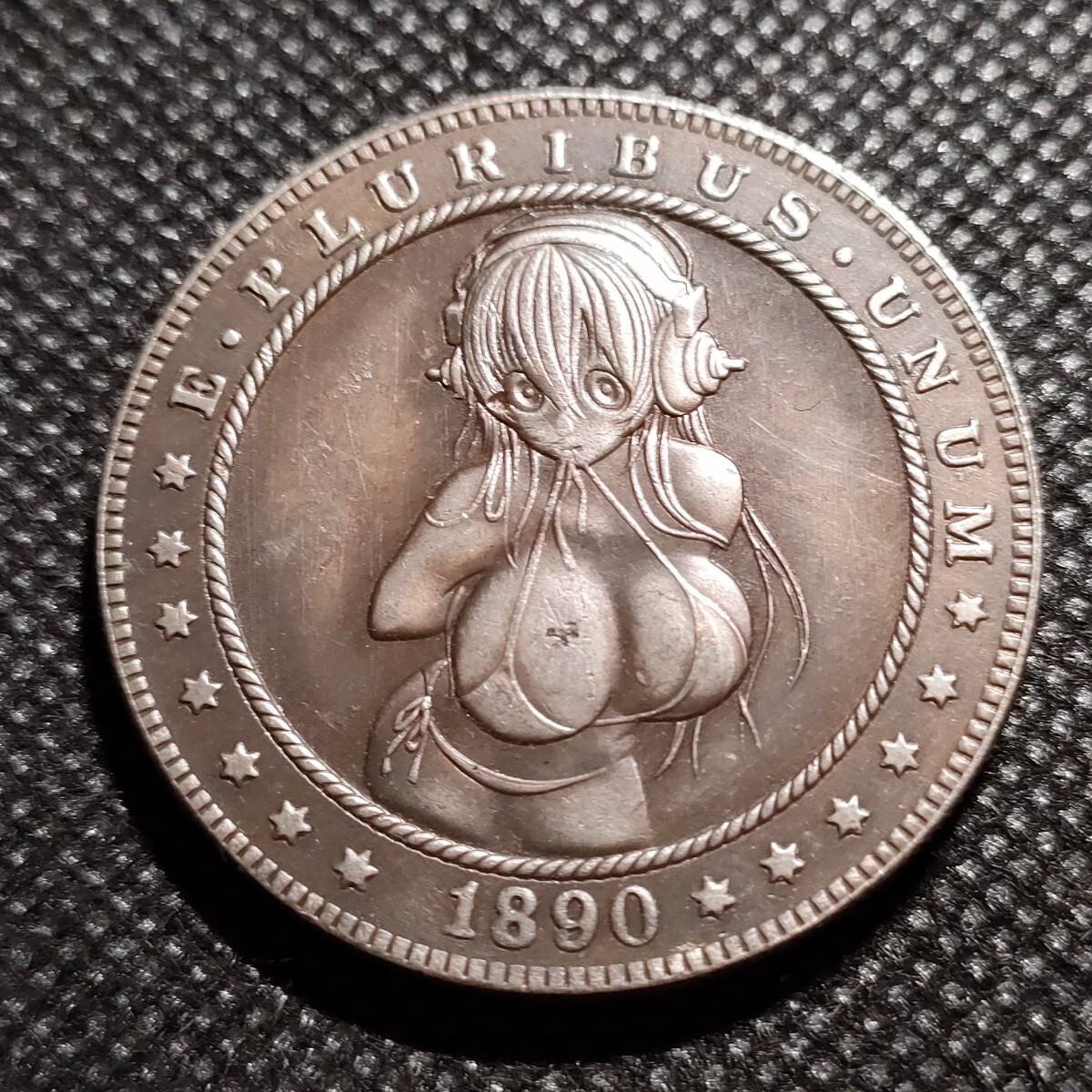 4461 アメリカ古銭 ルンペン 約38mm イーグル チャレンジコイン コイン アンティーク ホーボーの画像1
