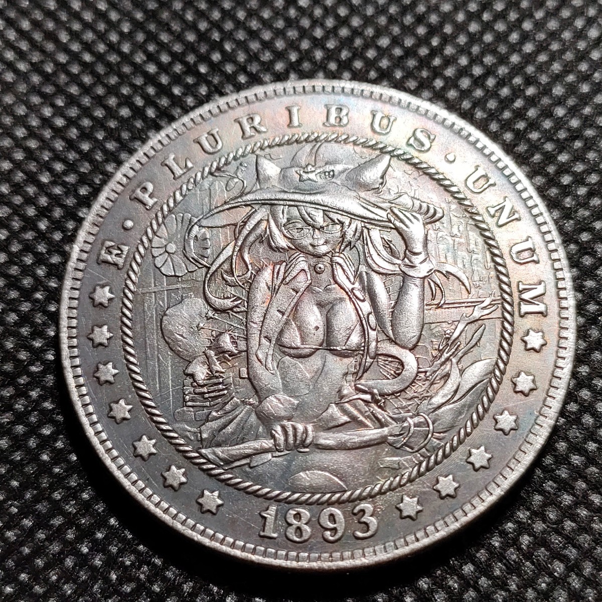 4605　アメリカ古銭　ルンペン　約38mm　イーグル　チャレンジコイン　コイン　アンティーク　ホーボー_画像1