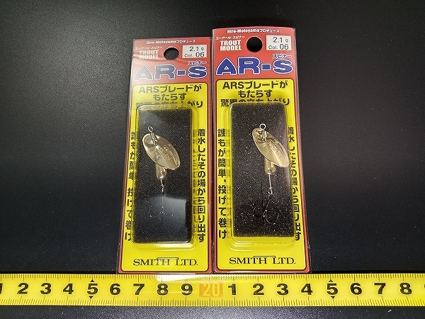  Smith AR-S AR spinner форель модель 2.1g #06 в коробке 2 шт. комплект ... вид книга@ гора ..LOT OF 2 SMITH AR-SPINNER FOR MOUNTAIN STREAM TROUT