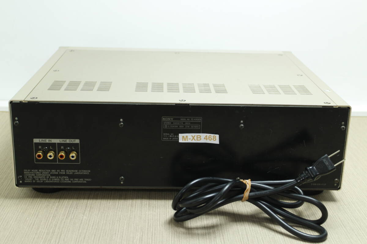 M-XB-468 Sony TC-KA5ES カセットデッキ 整備品 ・美品 ・ 動作品 TC-KA5ESの画像7