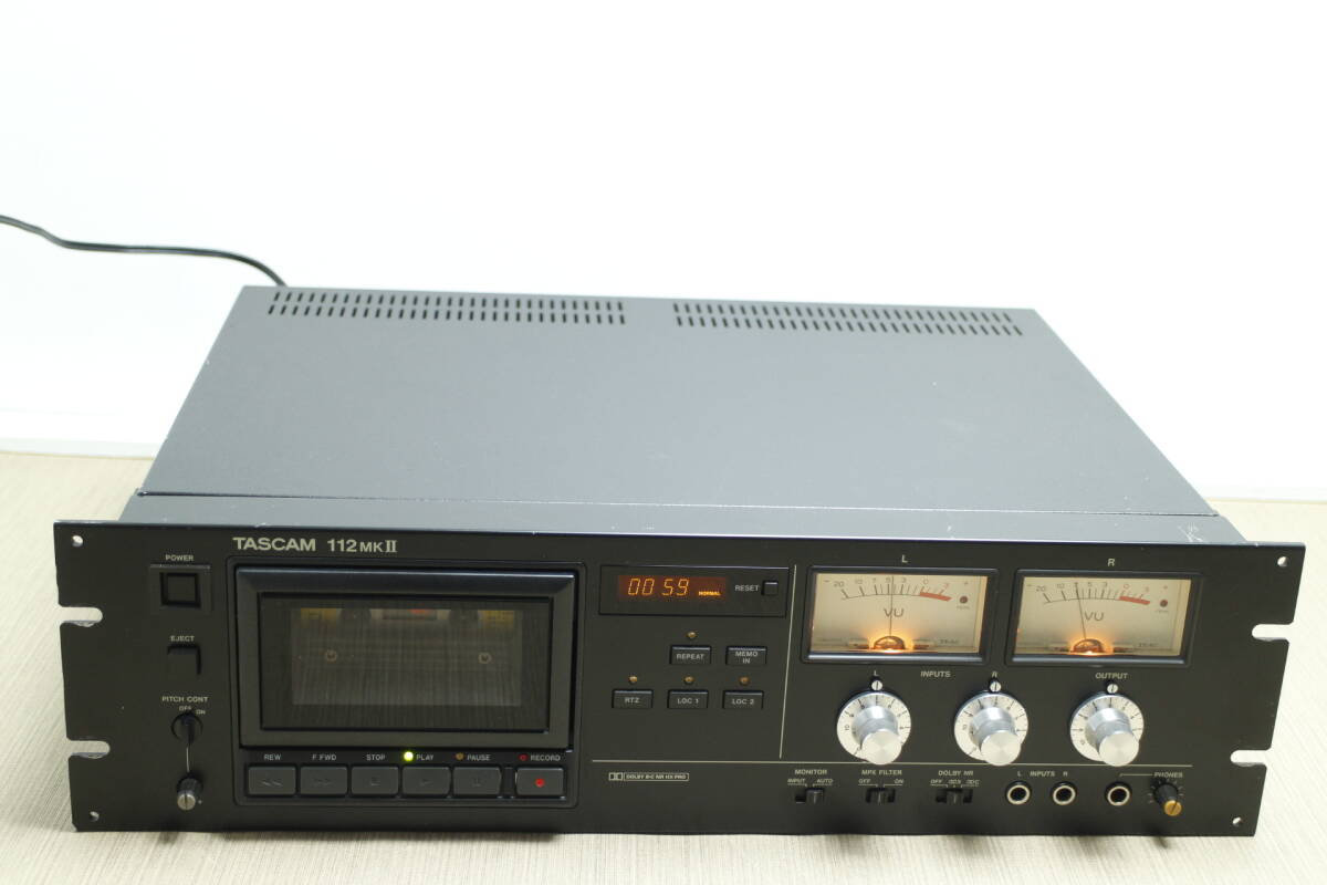 M-XB-460 TASCAM 112MK II 良品 カセットデッキ 整備品 動作正常 昭和時代