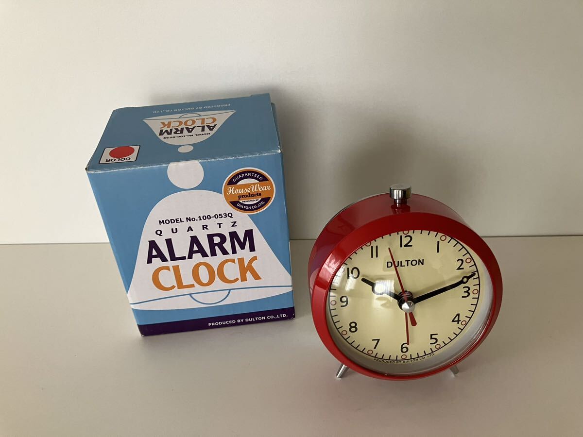 DULTON(ダルトン)ALARM CLOCK(アラームクロック)目覚まし時計 /レッド_画像2