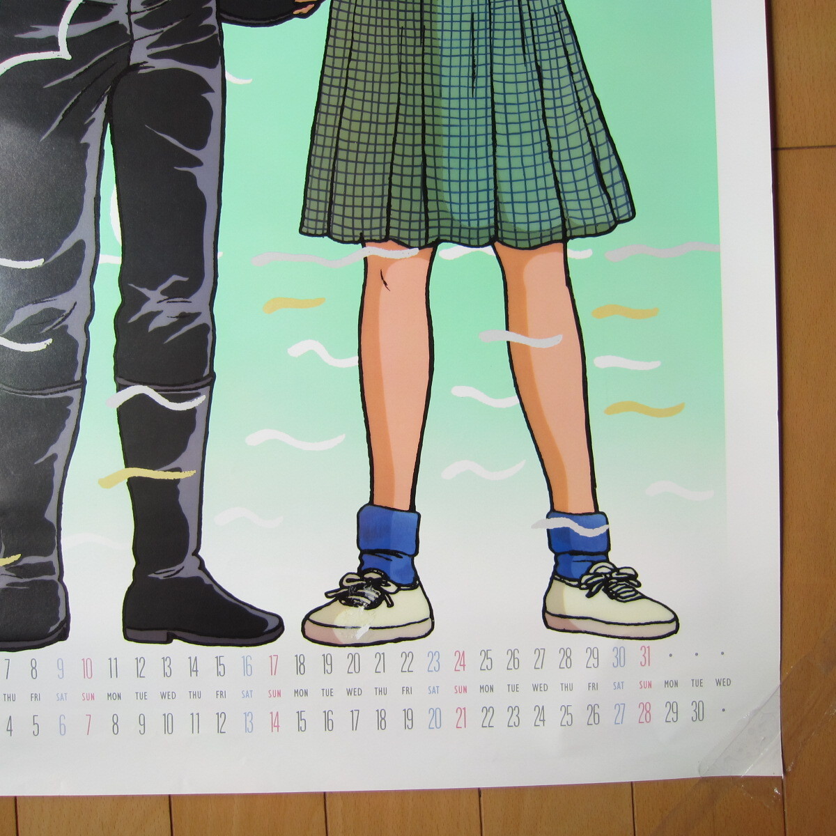 タッチ　ポスター カレンダー 1987年タッチカレンダー ◆52×74㎝◆当時物 昭和◆送料510円～_画像7