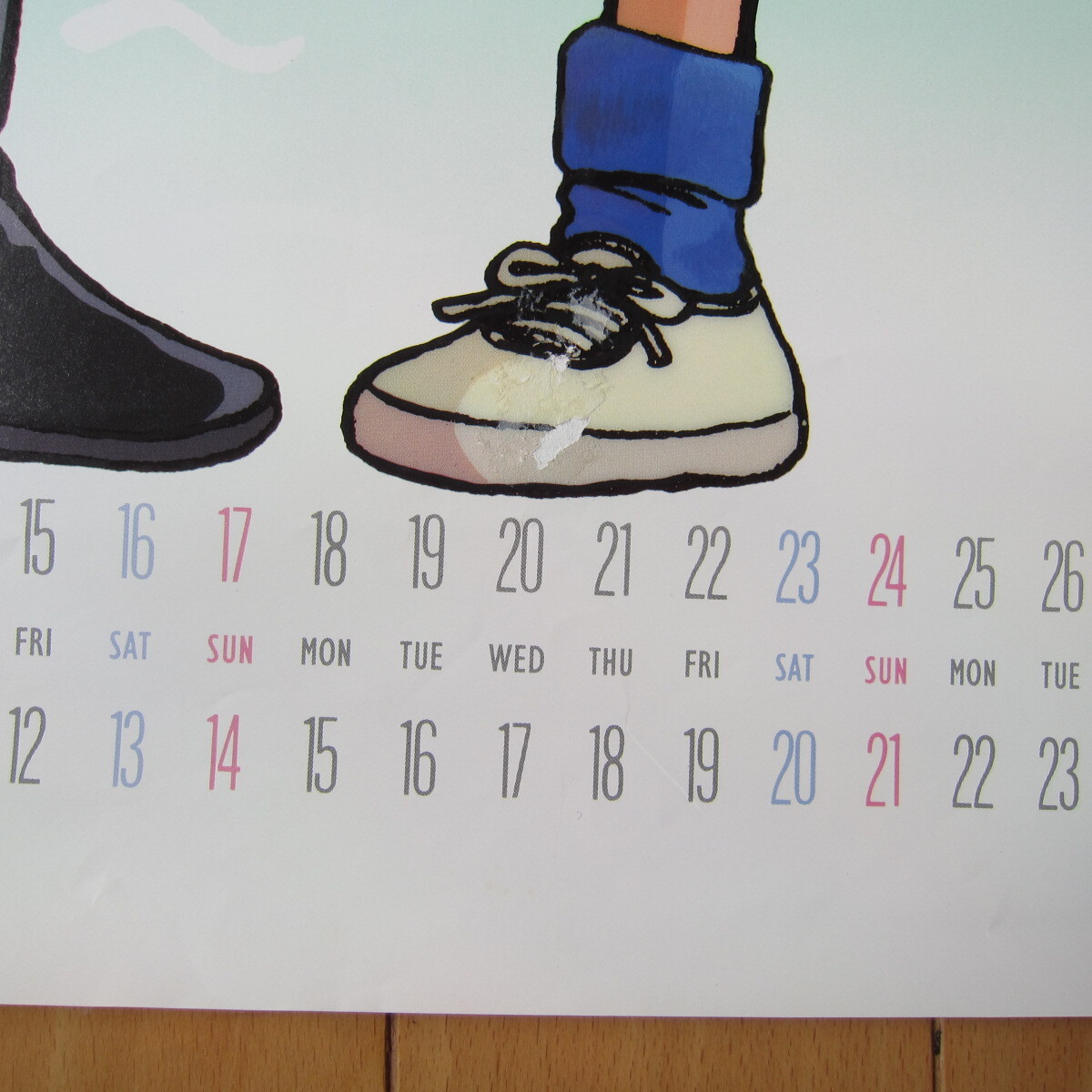 タッチ　ポスター カレンダー 1987年タッチカレンダー ◆52×74㎝◆当時物 昭和◆送料510円～_画像8