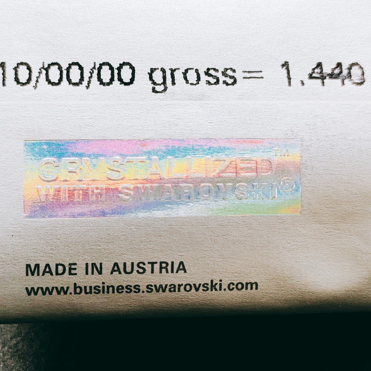 ☆未開封 スワロフスキー SWAROVSKI ルース 4200 Crystal 001 MM 6.0×3.0 Aurore Boreale クリスタル オーロラボレアーレ Foiled 1440個 の画像7