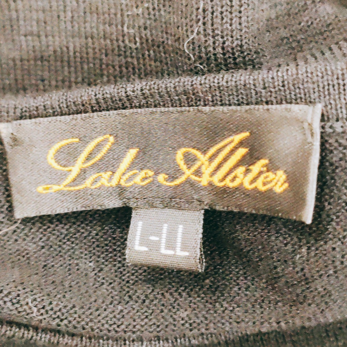 【美品】Lake Alster レイクアルスター 半袖シャツ サイズL ブラウス ブラック 黒 花柄 Tシャツ トップス 衣類 服 A-10_画像7