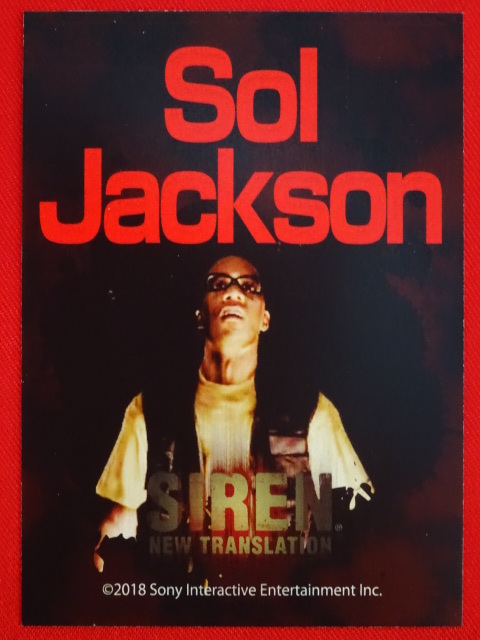 「SIREN New Translation」（サイレン ニュートランスレーション）トレーディングカード Vol.2 ソル・ジャクソン Sol Jackson NT SIREN展_画像1