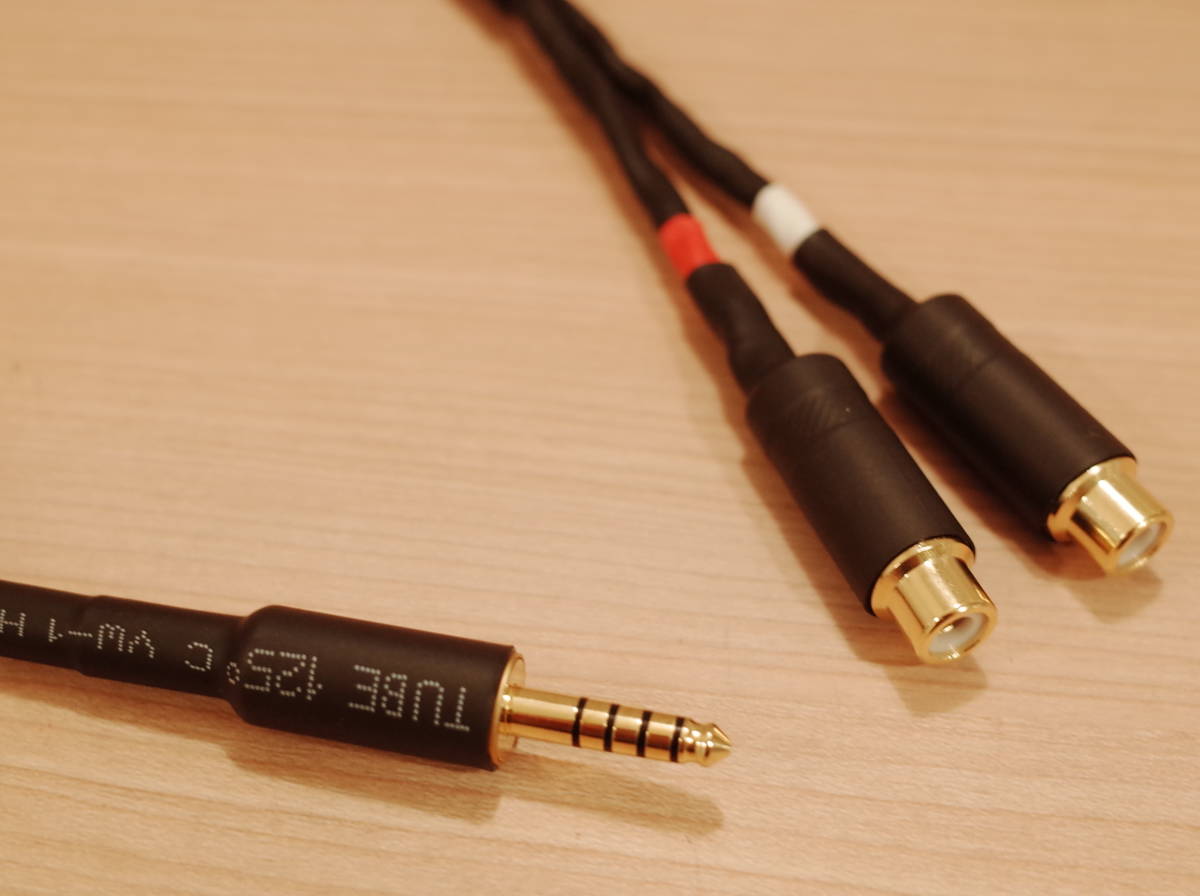 * 4.4mm 5 ultimate -RCA female conversion cable Moga mi2549 50cm oyaide Neutrik NYS372P-BG iFi audio ZEN CAN *