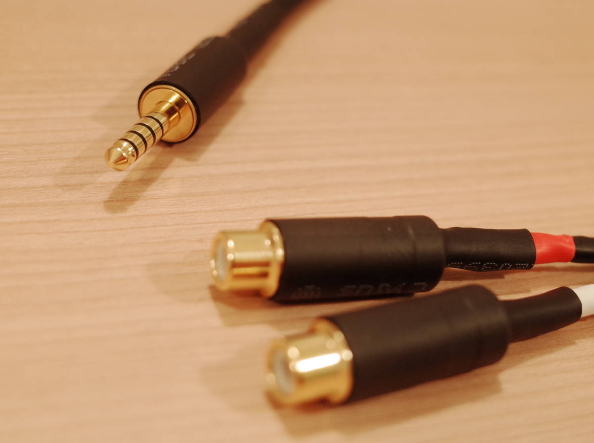 * 4.4mm 5 ultimate -RCA female conversion cable Moga mi2549 50cm oyaide Neutrik NYS372P-BG iFi audio ZEN CAN *