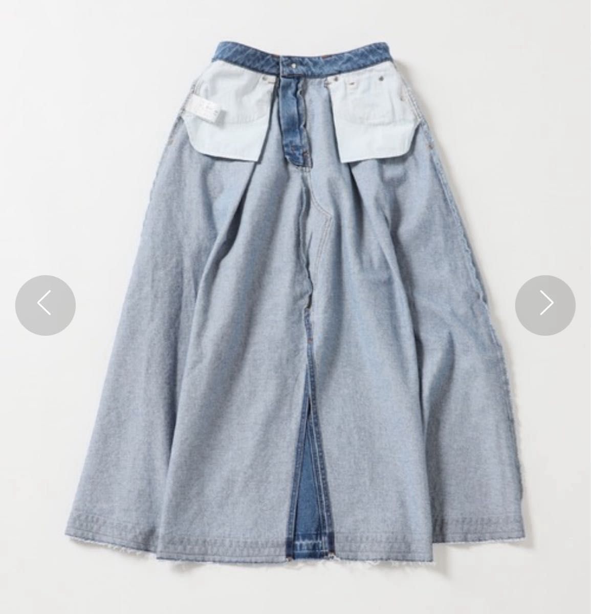 SLOBE IENAスローブイエナLE DENIM フロントスリットフレア SLOBE IENAスローブイエナLE DENIM フロントスリットフレア