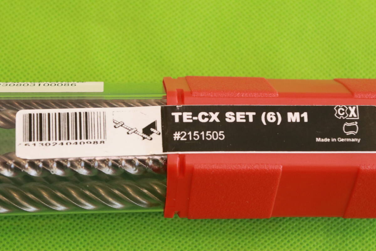 HILTI [ヒルティ] TE-CX (SDS プラス) ミリサイズ ハンマードリルビット 6本セット M1 (6) セット #2151505 ※未使用