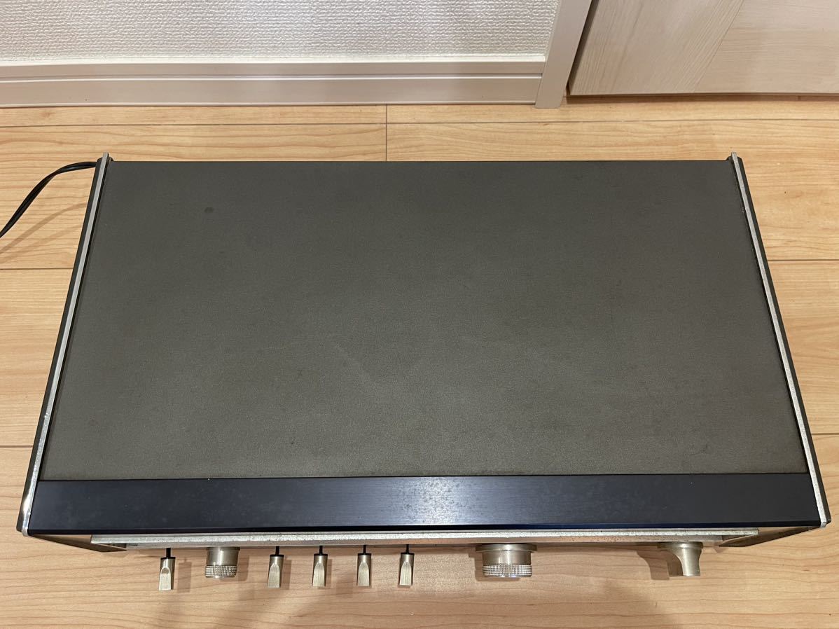 B-277 SANSUI サンスイ AM/FMステレオチューナー TU-7700 オーディオ機器 ブラック 通電確認済み_画像4