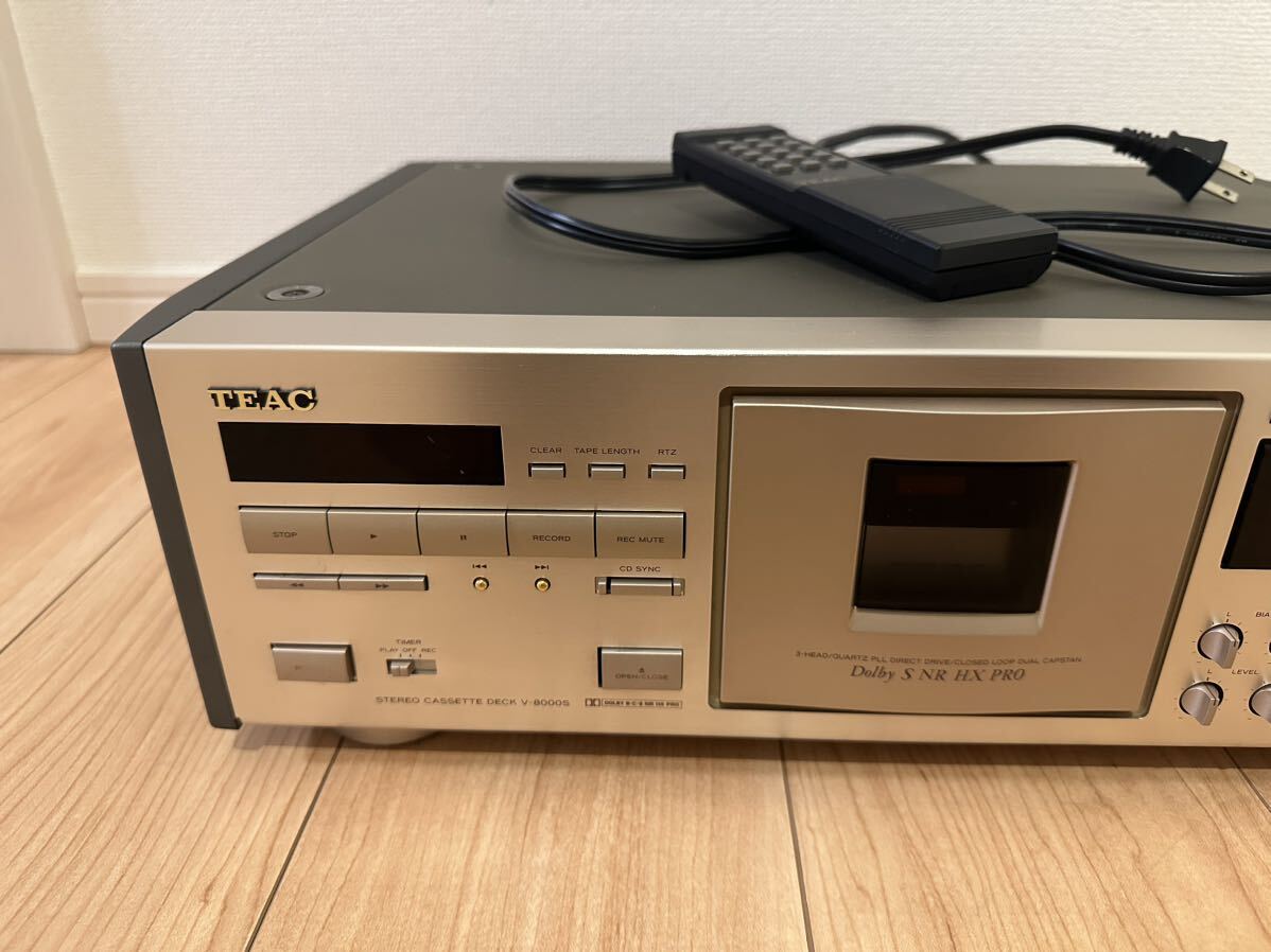 TEAC V-8000S カセットデッキ カセットテープレコーダー 音響 機材 オーディオ_画像2