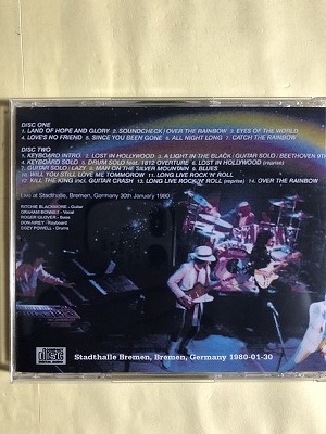 RAINBOW CD LOST IN BREMEN 1980 2枚組　同梱可能_画像2