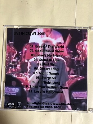 GRAHAM BONNET DVD VIDEO LIVE IN CREWE UK 2005 1枚組　同梱可能_画像2
