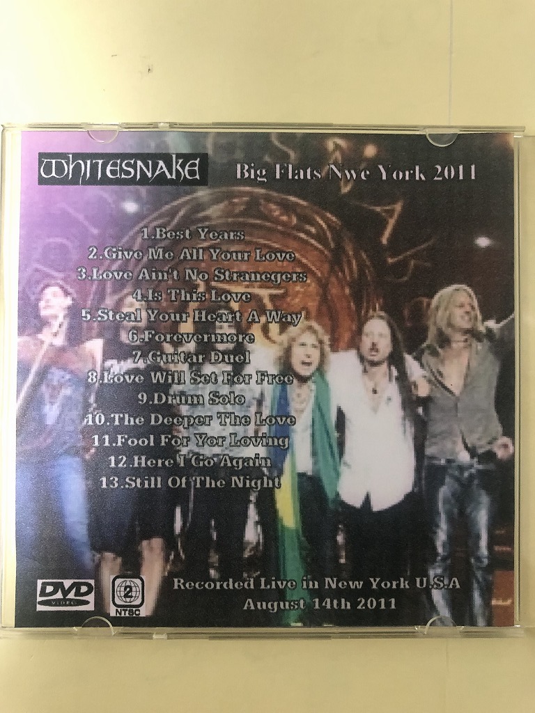 WHITESNAKE DVD VIDEO BIG FLATS NEW YORK 2011 1枚組 同梱可能の画像2
