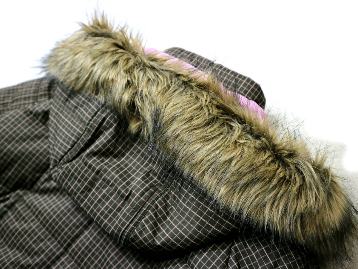  roughly beautiful goods /..!* Colombia hood & fur cotton inside jacket / Qun b- gray car - jacket *M size corresponding ( height 159-163 rank ) PL5145