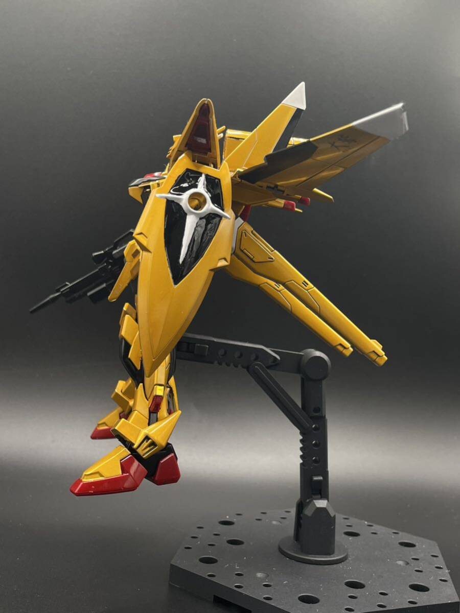 1円スタート　HG 機動戦士ガンダムSEED DESTINY オオワシアカツキガンダム キャンディー塗装　完成品_画像7