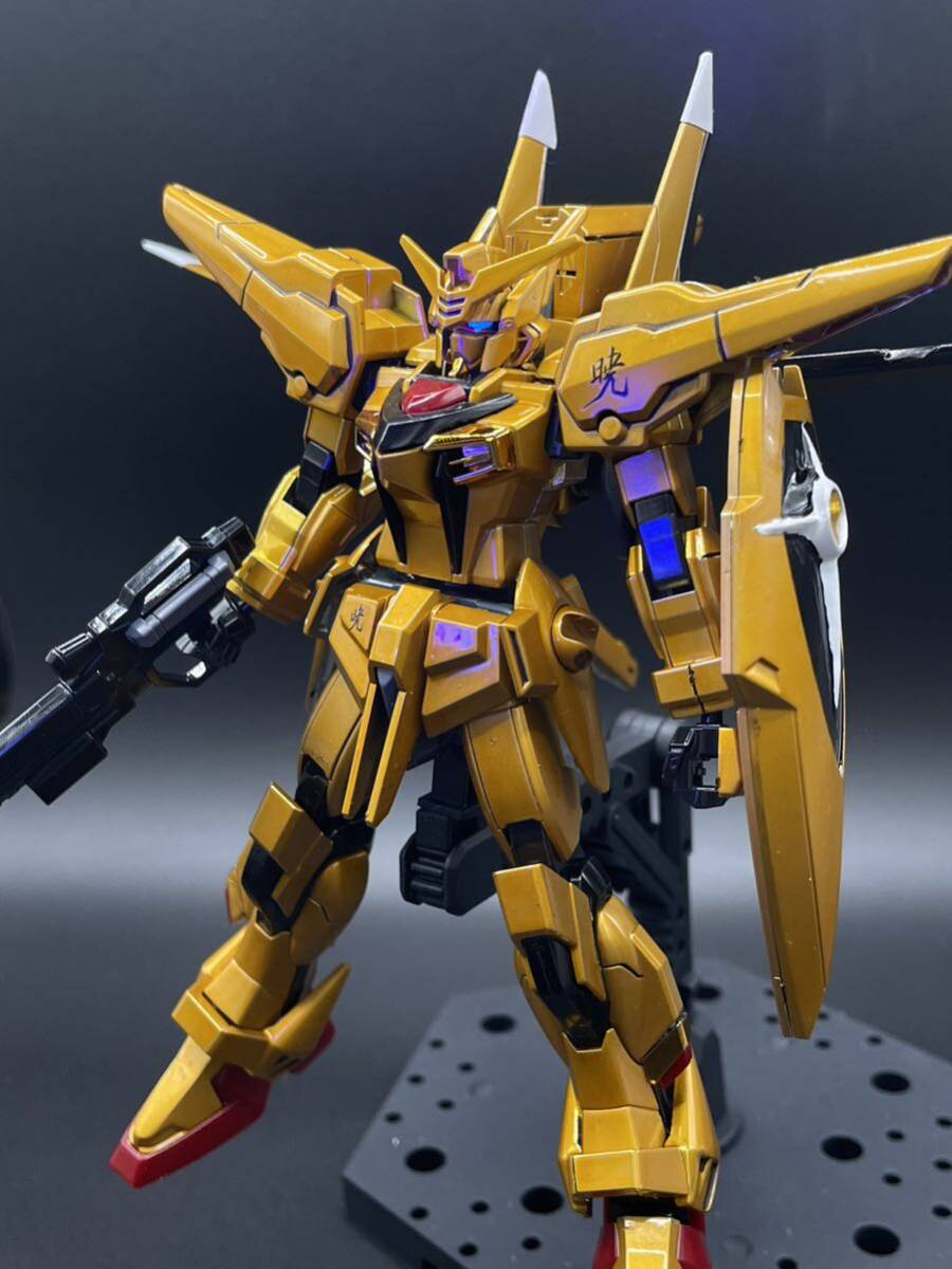 1円スタート　HG 機動戦士ガンダムSEED DESTINY オオワシアカツキガンダム キャンディー塗装　完成品_画像8