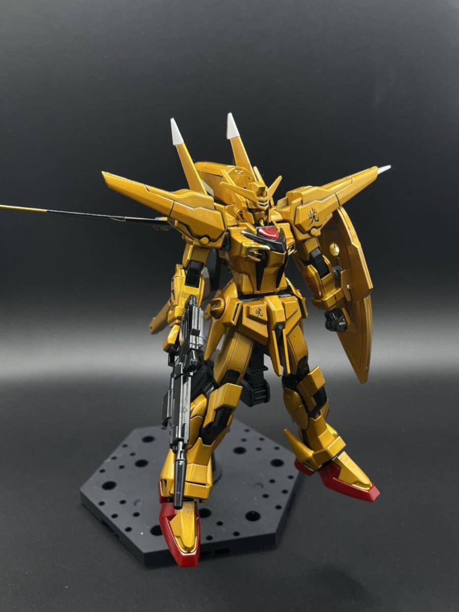 1円スタート　HG 機動戦士ガンダムSEED DESTINY オオワシアカツキガンダム キャンディー塗装　完成品_画像3