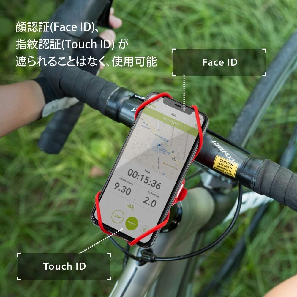 【人気商品入荷】Bike Tie 3 & Pro 3 自転車 スマホホルダー シリコン製 ステム用 ハンドル用 スマートフォンホルダー, 自転車携帯ホルダー
