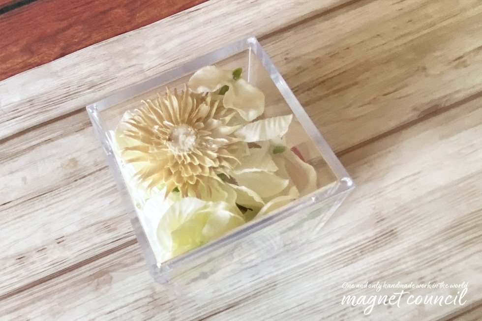 :: hand made ::[. flower. illustration Cube ]ko pick pastel original picture A * free shipping * 1 point thing!::
