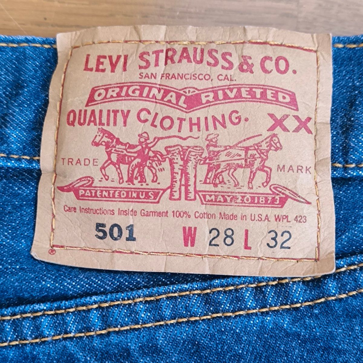 Levi's 501 W28 リーバイス made in usa レディース デニム　ジーンズ