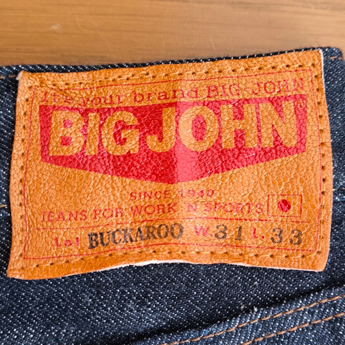 BIG JOHN ビッグジョン M103J (001)BUCKAROO(RELAX FIT) W31