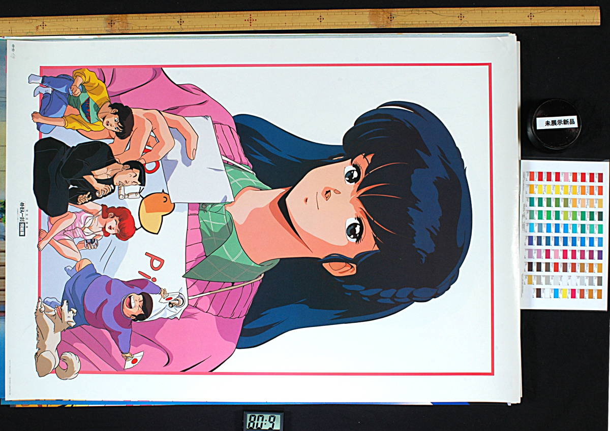 [Vintage] [New] [Delivery Free]1988 Pony Canyon Maison Ikkoku Final/Rumiko Takahashi Public Notice Postr めぞん一刻完結編[tag5555]_画像6