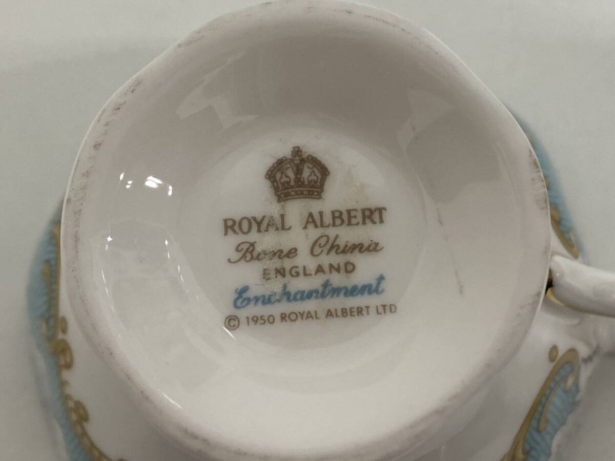 【SOB26.1SG】1円～ROYAL ALBERT ロイヤルアルバート カップアンドソーサー 茶器 ティーカップ ペア 2客セット 中古品 長期保管品 現状品_画像10